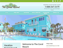 Tablet Screenshot of coralresort.com